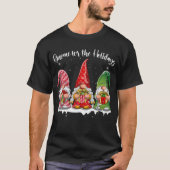 Cute Gnomes Merry Kerstmis T-shirt (Voorkant)