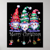 Cute Gnomes Merry-kerstverlichting koom Xma Poster (Voorkant)