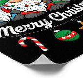 Cute Gnomes Merry-kerstverlichting koom Xma Poster (Hoek)