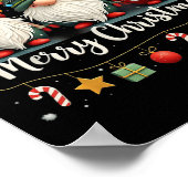 Cute Gnomes Merry-kerstverlichting koom Xma Poster (Hoek)