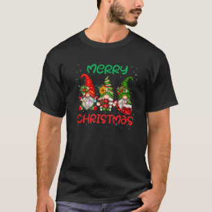 Cute Gnomes Merry-kerstverlichting koom Xma T-shirt