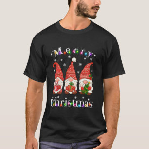 Cute Gnomes Merry-kerstverlichting koom Xma T-shirt