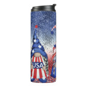Cute Gnomes Patriotic Thermosbeker (Gedraaid links)