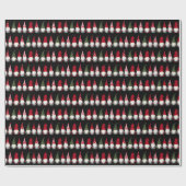 Cute Gnomes Pattern kerstavond Cadeaupapier (Vlak)