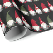 Cute Gnomes Pattern kerstavond Cadeaupapier (Rol Hoek)