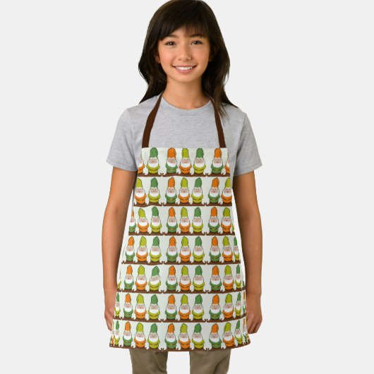 Cute Gnomes Pattern Schort (Insitu)