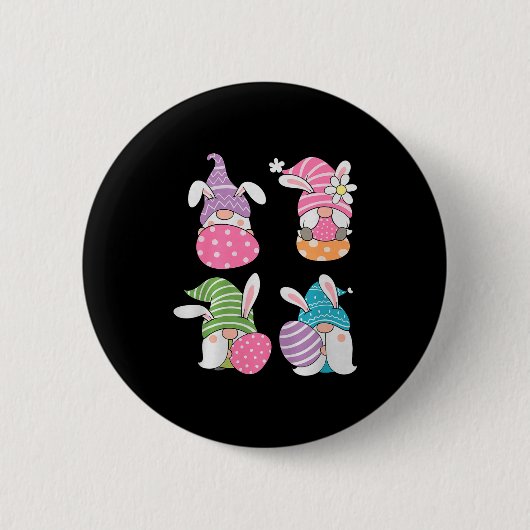Cute Gnomes Premium Tri-blend Ronde Button 5,7 Cm (Voorkant)