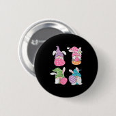 Cute Gnomes Premium Tri-blend Ronde Button 5,7 Cm (Voorkant /achterkant)