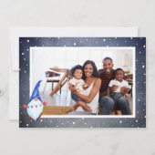 Cute Gnomes & Santa | Vakantieknopkaart (Achterkant)