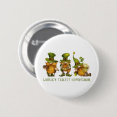 Cute Gnomes Tallest Leprechaun St Patrick's Day Ronde Button 5,7 Cm (Voorkant /achterkant)