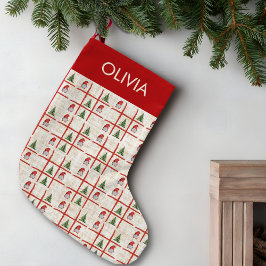 Cute Gnomes & Trees – Linen Christmas Design Kleine Kerstsok