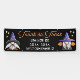 Cute Gnomes Trunk of Treat Banner
