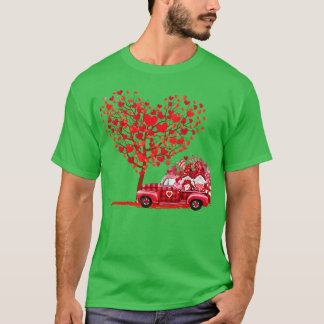 Cute Gnomes Valentijnsdag Truck Love Hearts T-shirt
