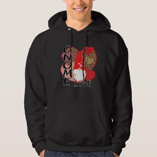 Cute Gnomes Valentines   Couple Matching Valentine Hoodie (Voorkant)