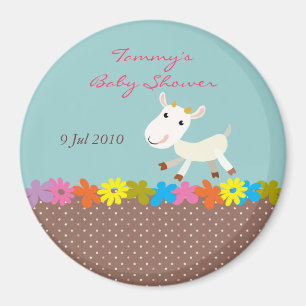 Cute Goat Baby shower Magnet - 