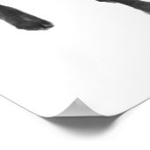 Cute Goat Black White Bubble Gum Nursery Child Poster (Hoek)