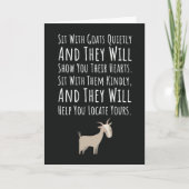 Cute Goat Cards Farm Animal Pet Owner Farmer Kaart (Voorkant)