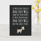 Cute Goat Cards Farm Animal Pet Owner Farmer Kaart (Gele Bloem)