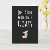 Cute Goat Cards For Boys For Kids Farm Animals Kaart (Gele Bloem)