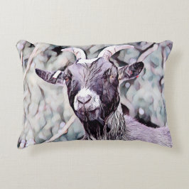 Cute Goat Farmhouse Decor Accent Kussen