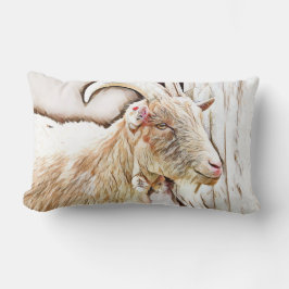 Cute Goat Farmhouse Decor Kussen