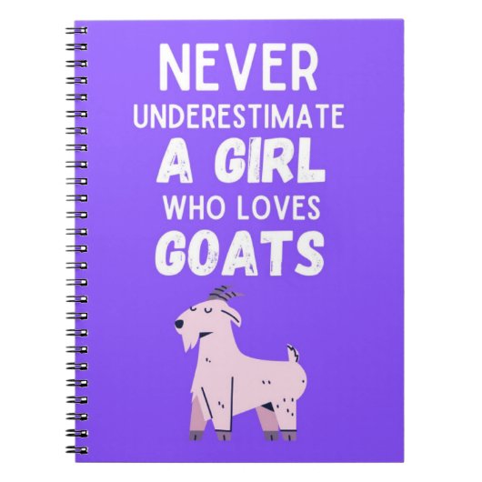 Cute Goat Gifts For Girls For Kids Children Lover Notitieboek (Voorkant)