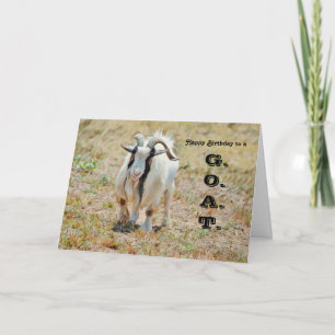 Cute Goat Greatest aller tijden Birthday Kaart