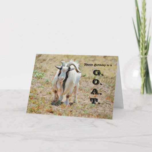 Cute Goat Greatest aller tijden Birthday Kaart (Voorkant)