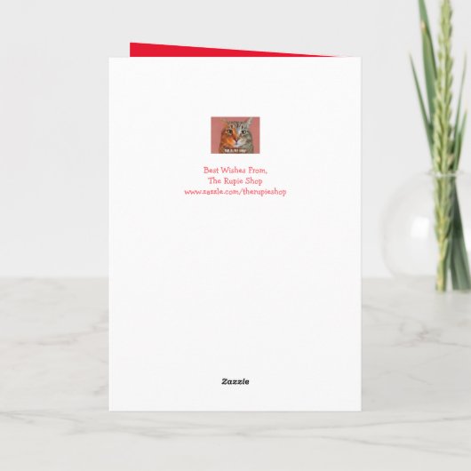 Cute Goat Moederdag Holiday Kaart (Achterkant)