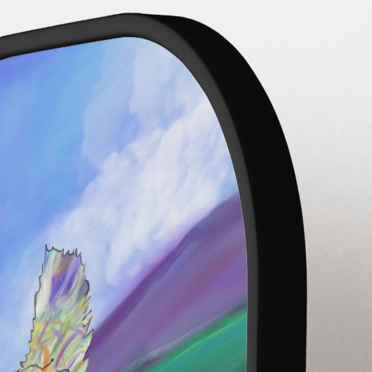 Cute Goat Monogram Pickleball Paddle (Links Detail)