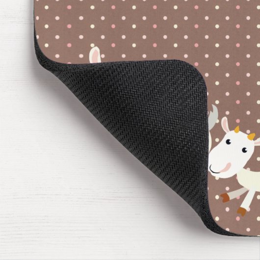 Cute Goat Mousepad - Stop met moorden rond Muismat (Hoek)