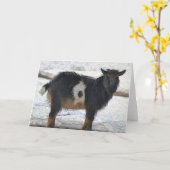 Cute Goat Note Kaart (Gele Bloem)