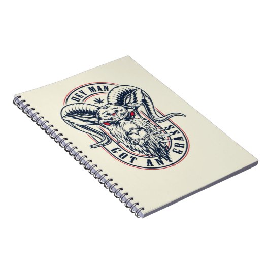 Cute Goat Notebook Pet Animal Farm Wildlife Notitieboek (Rechterzijde)