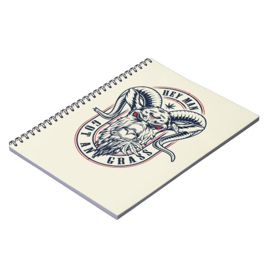 Cute Goat Notebook Pet Animal Farm Wildlife Notitieboek (Linkerzijde)