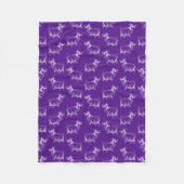 Cute Goat Pattern Design Boerderij Animal Art Fleece Deken (Voorkant)