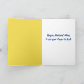 Cute Goat Photo Favorite Kind Moederdag Kaart (Binnen)