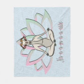 CUTE GOAT YOGA | Namaste GetYerGoat™ Fleece Deken (Voorkant)