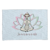 CUTE GOAT YOGA | Namaste GetYerGoat™ Kussensloop (Voorkant-Rechts)