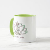 CUTE GOAT YOGA | Namaste GetYerGoat™ Mok (Voorkant links)