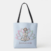 CUTE GOAT YOGA | Namaste GetYerGoat™ Tote Bag (Achterkant)