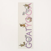 CUTE GOAT YOGA - PINK PAARS YOGAMAT (Voorkant)