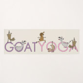 CUTE GOAT YOGA - PINK PAARS YOGAMAT (Voorkant (horizontaal))