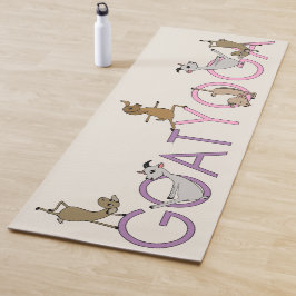 CUTE GOAT YOGA - PINK PAARS YOGAMAT