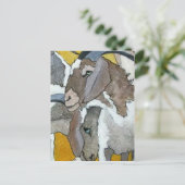 Cute Goats Cuddling Briefkaart (Staand voorkant)
