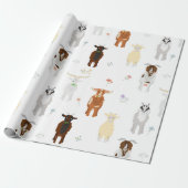 Cute Goats Farm Animals Cadeaupapier (Uitgerold)