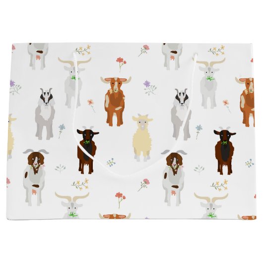 Cute Goats Farm Animals Groot Cadeauzakje (Voorkant)