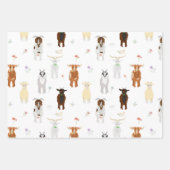 Cute Goats Farm Animals Inpakpapier Vel (Voorkant 2)