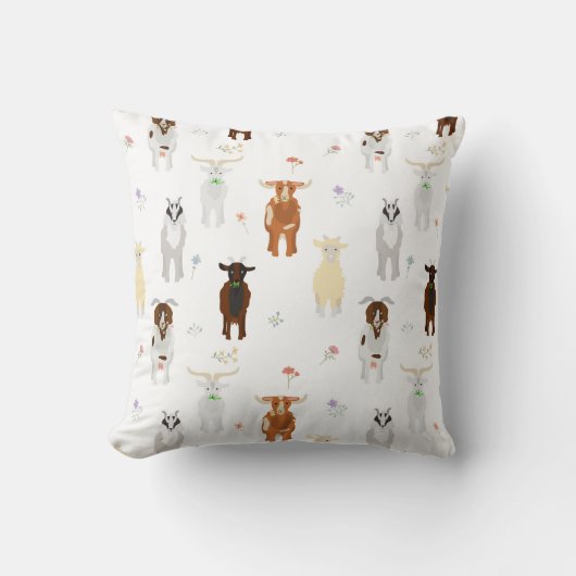 Cute Goats Farm Animals Kussen (Voorkant)