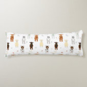 Cute Goats Farm Animals Lichaamskussen (Voorkant)