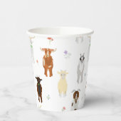 Cute Goats Farm Animals Papieren Bekers (Links)
